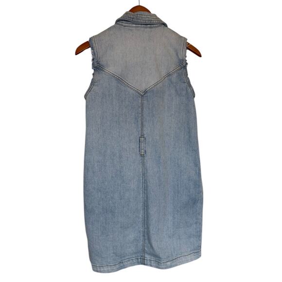 Current Elliot Denim Dress Women 0 X Small Blue Western Preppy‎ Casual Festival - Picture 5 of 7
